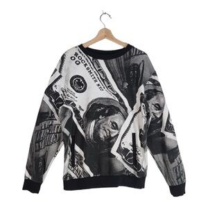 VINTAGE Rock Smith Money Crew Neck Sweatshirt Size Large